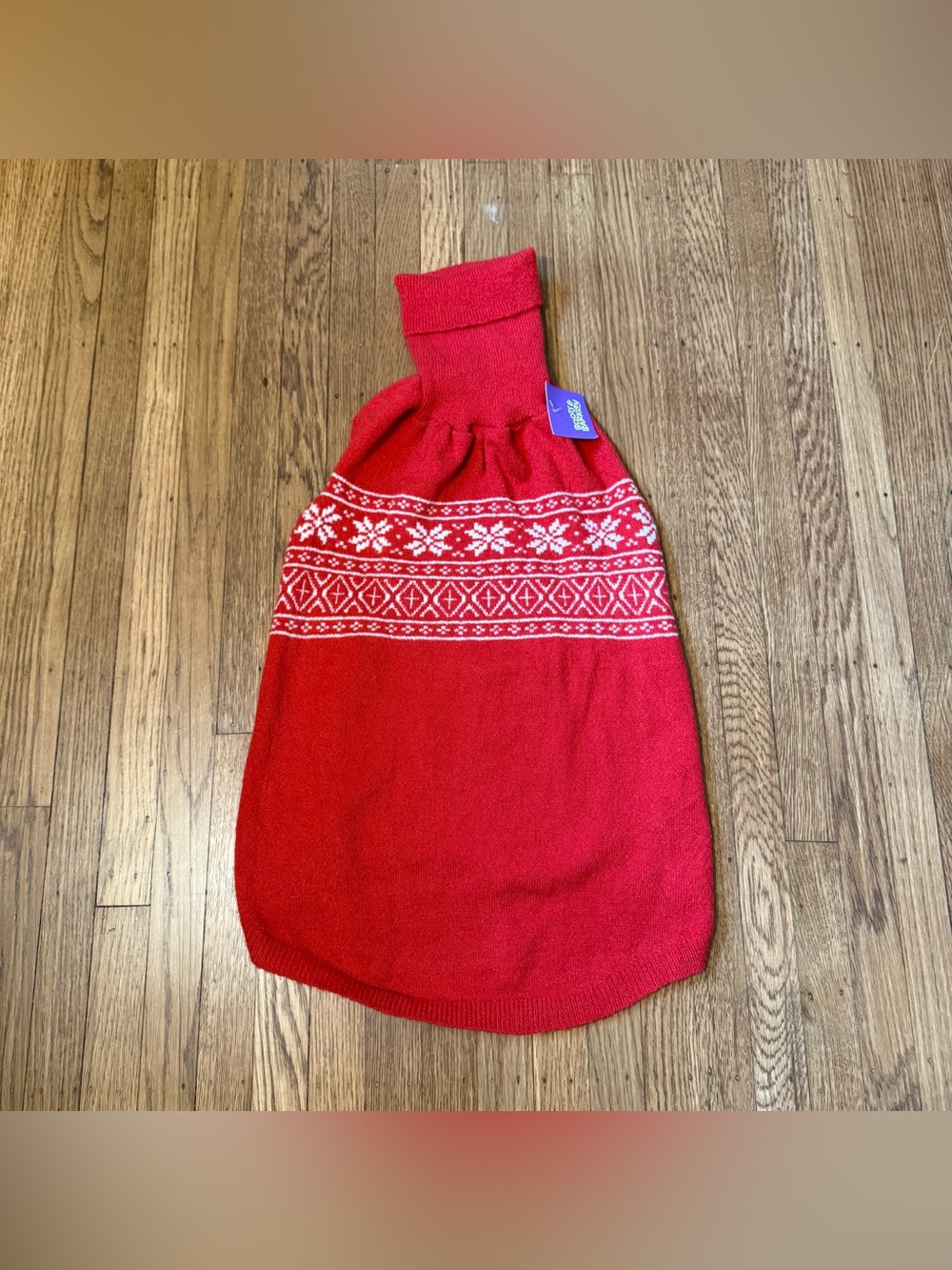 NWT Boots & Barkley Red Fair Isle Knit Pet Sweater size